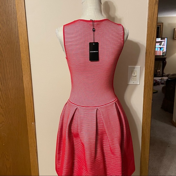 Emporio Armani Dress Rosa Volcano Sleeveless Sz 40 - Picture 6 of 9